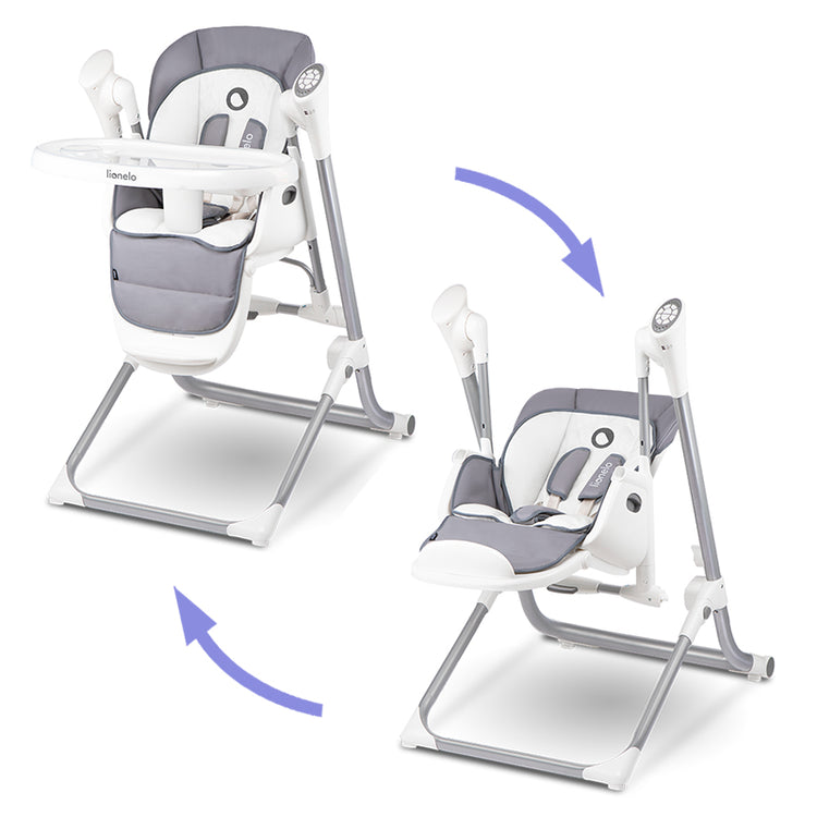 3 en 1 chaise haute bébé evolutive pliable chaise haute transat inclinable  enfant chaise reglable hauteur